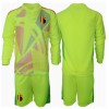 Baby Fußballbekleidung Belgien Torwart Auswärtstrikot EM 2024 Langarm (+ kurze hosen)